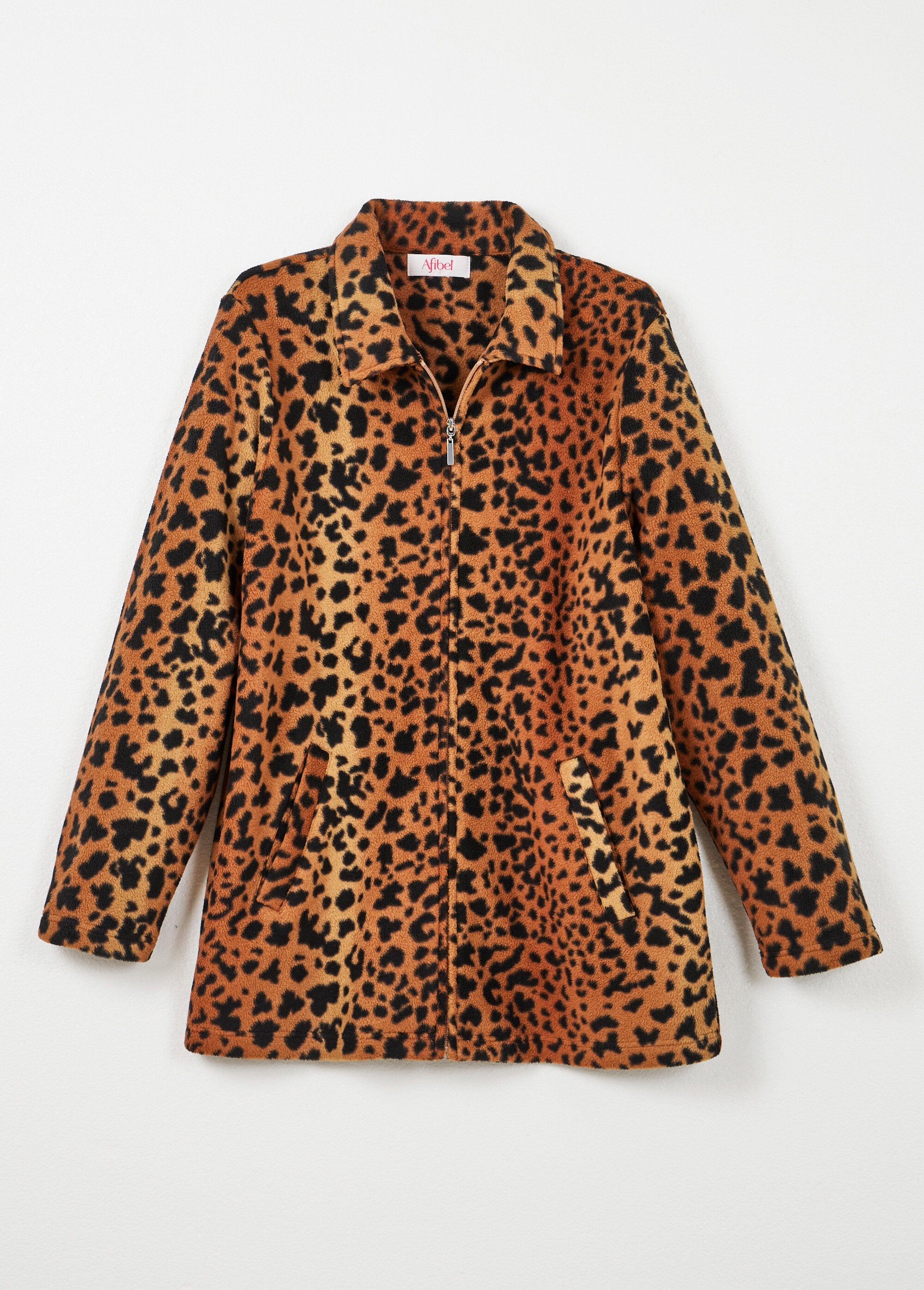 Chaqueta_de_punto_polar_estampada_con_cremallera_marrón_y_negro_AP1_slim