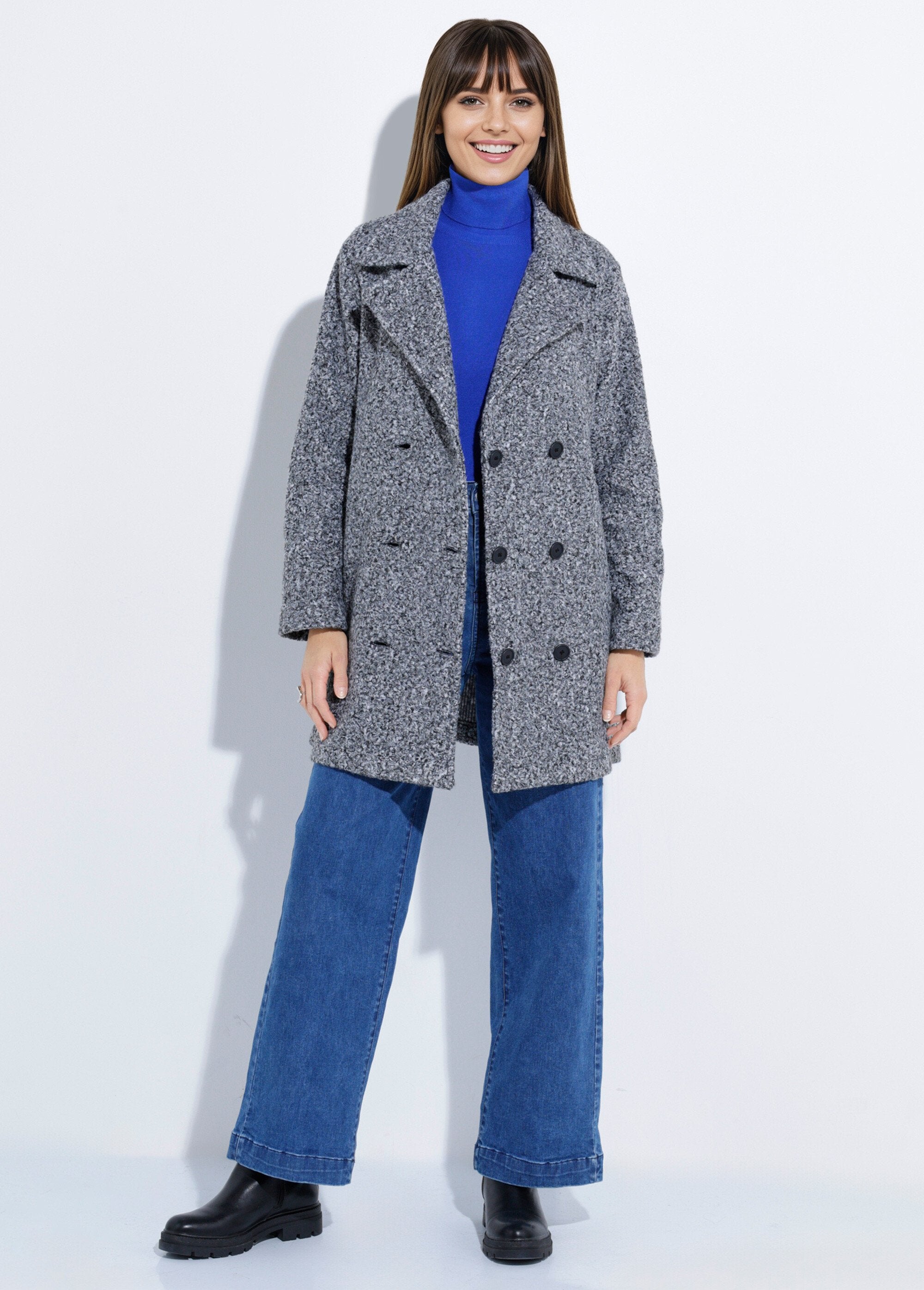 Chaquetón_largo_liso_estilo_lana_bouclé_Gris_jaspeado_SF1_slim