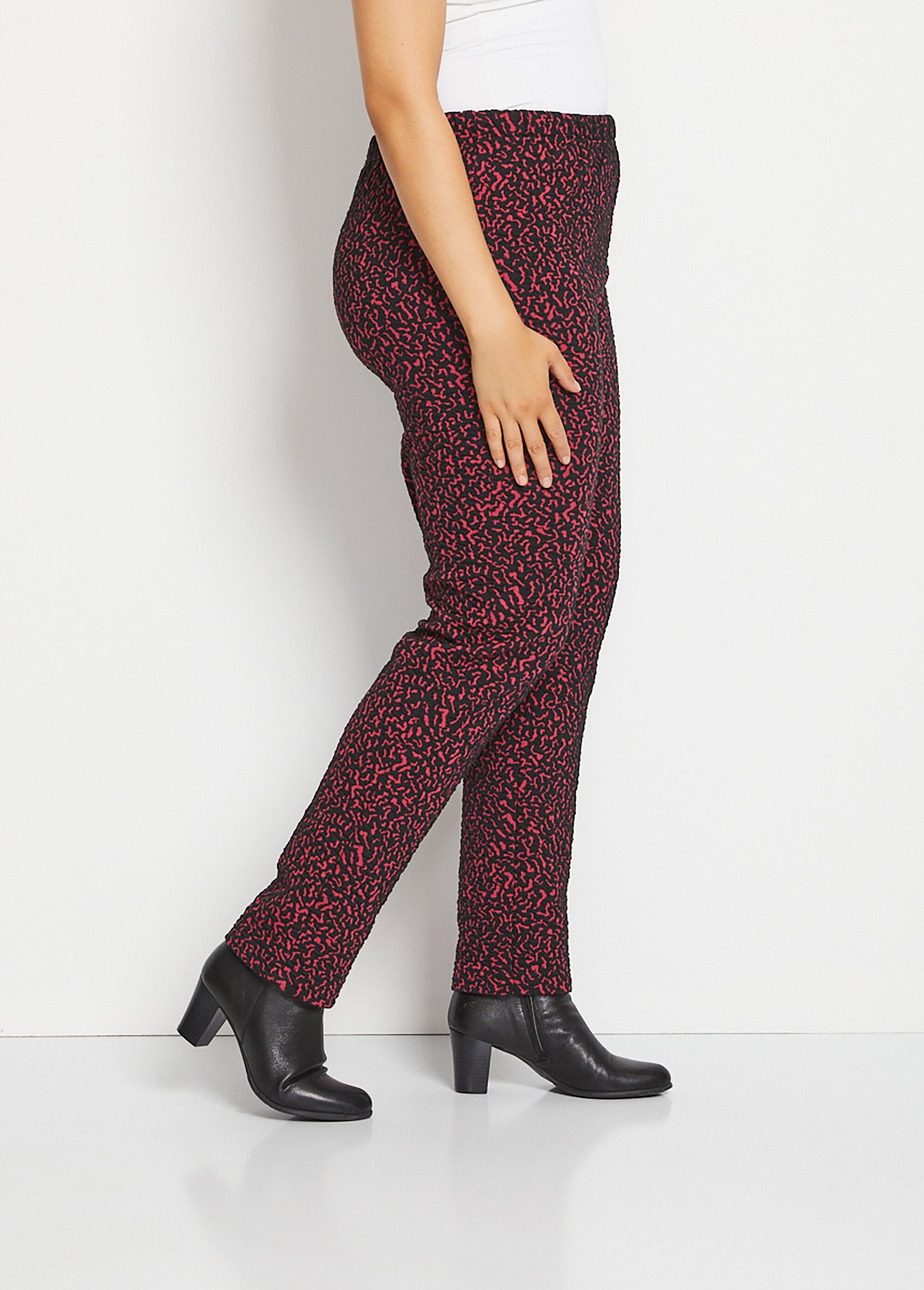 Leggings_elásticos_lisos_o_bicolores_con_cintura_elástica_frambuesa_y_negro_DR1_curvy