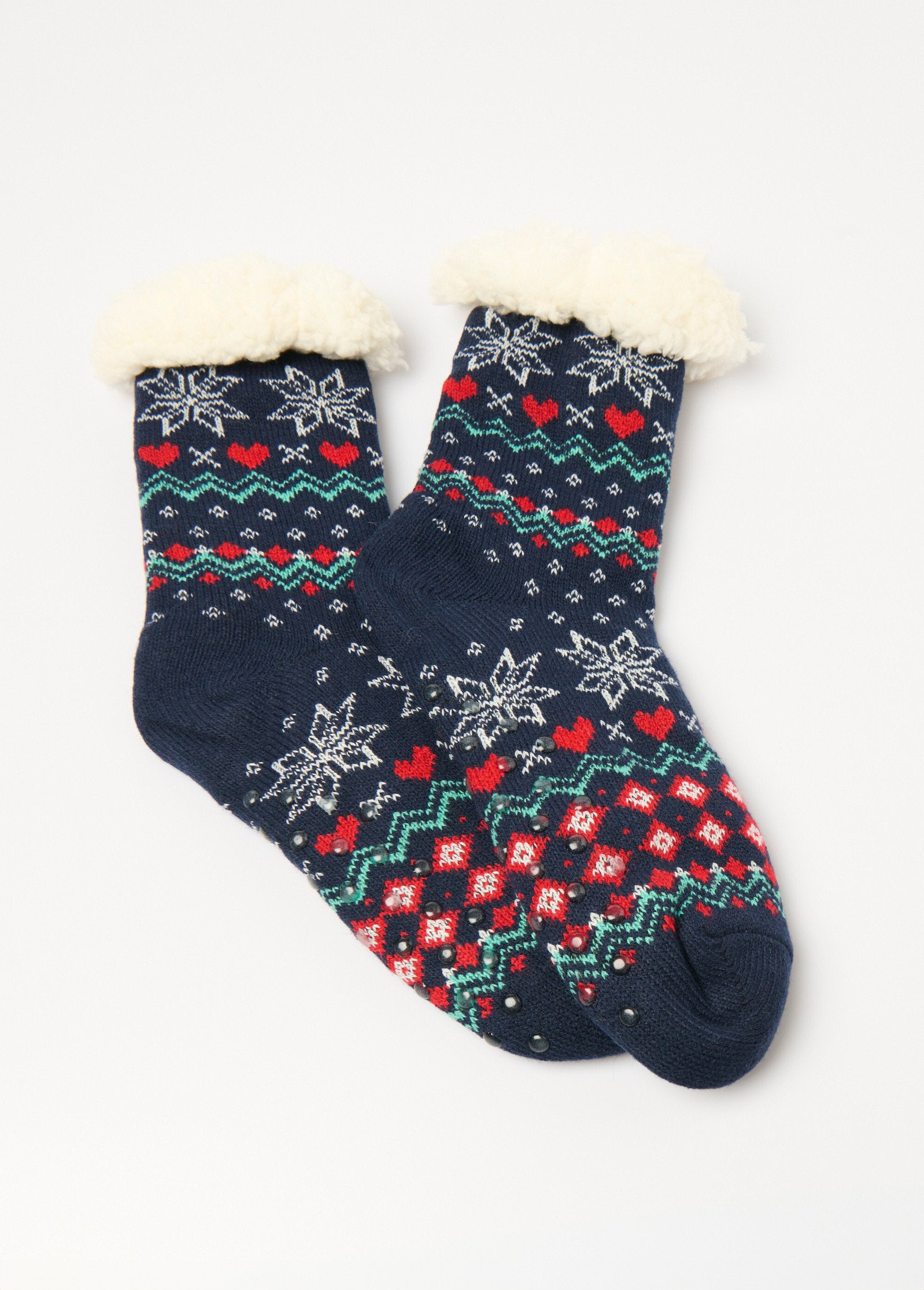 Calcetines_cálidos_con_interior_de_forro_polar_Azul_FA1_slim