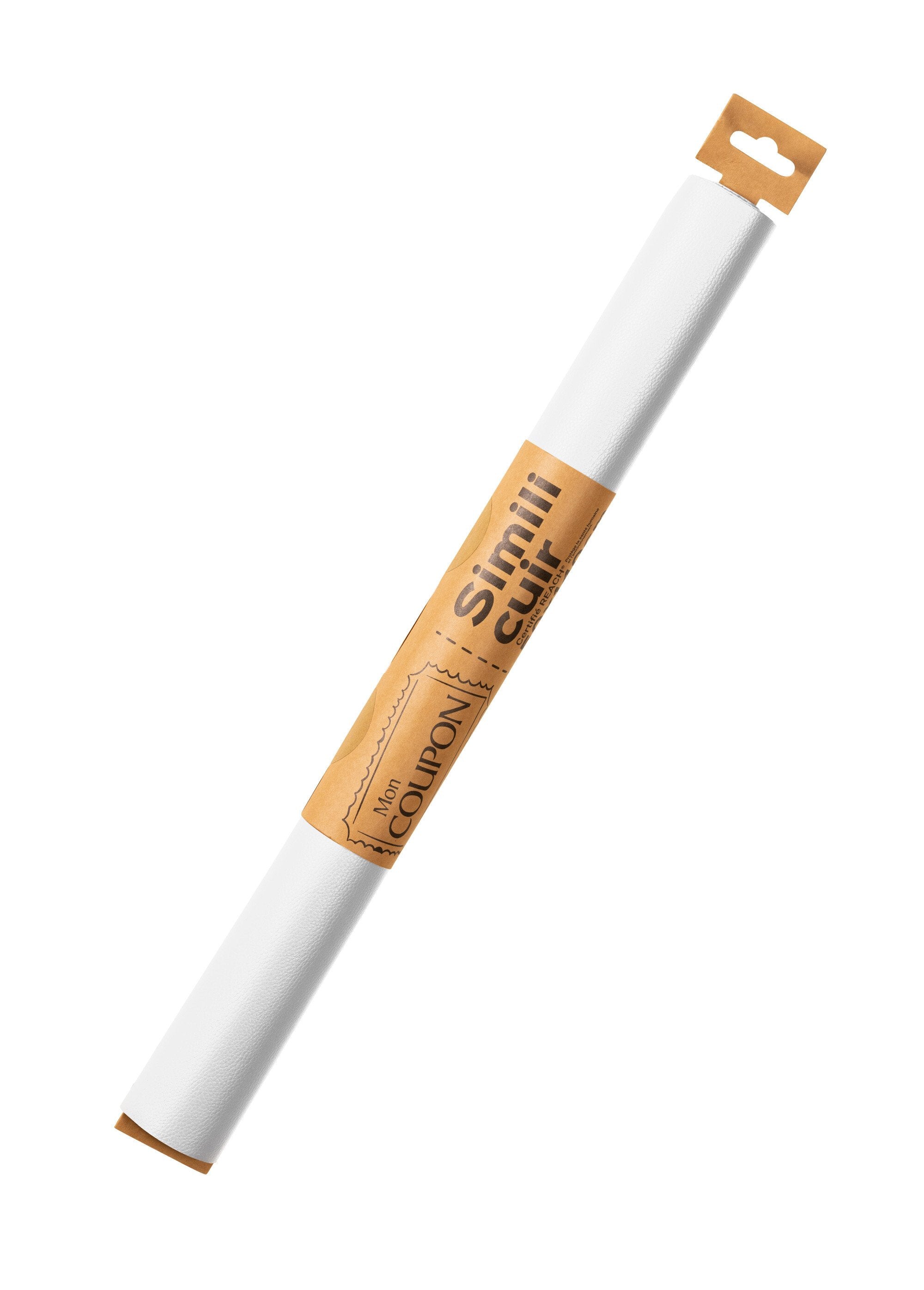 Cupón_de_piel_sintética_lisa_Blanco,_Blanca_DE1_slim