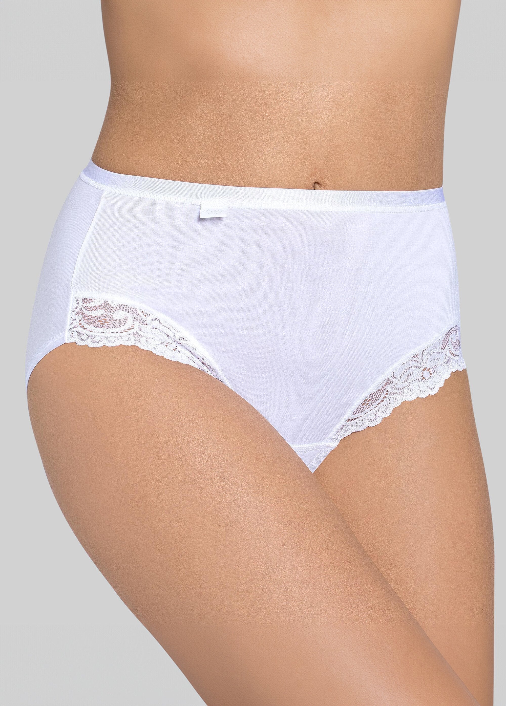 ®_Sloggi_-_Braguita_de_cintura_alta_con_encaje_Blanco,_Blanca_FA1_slim