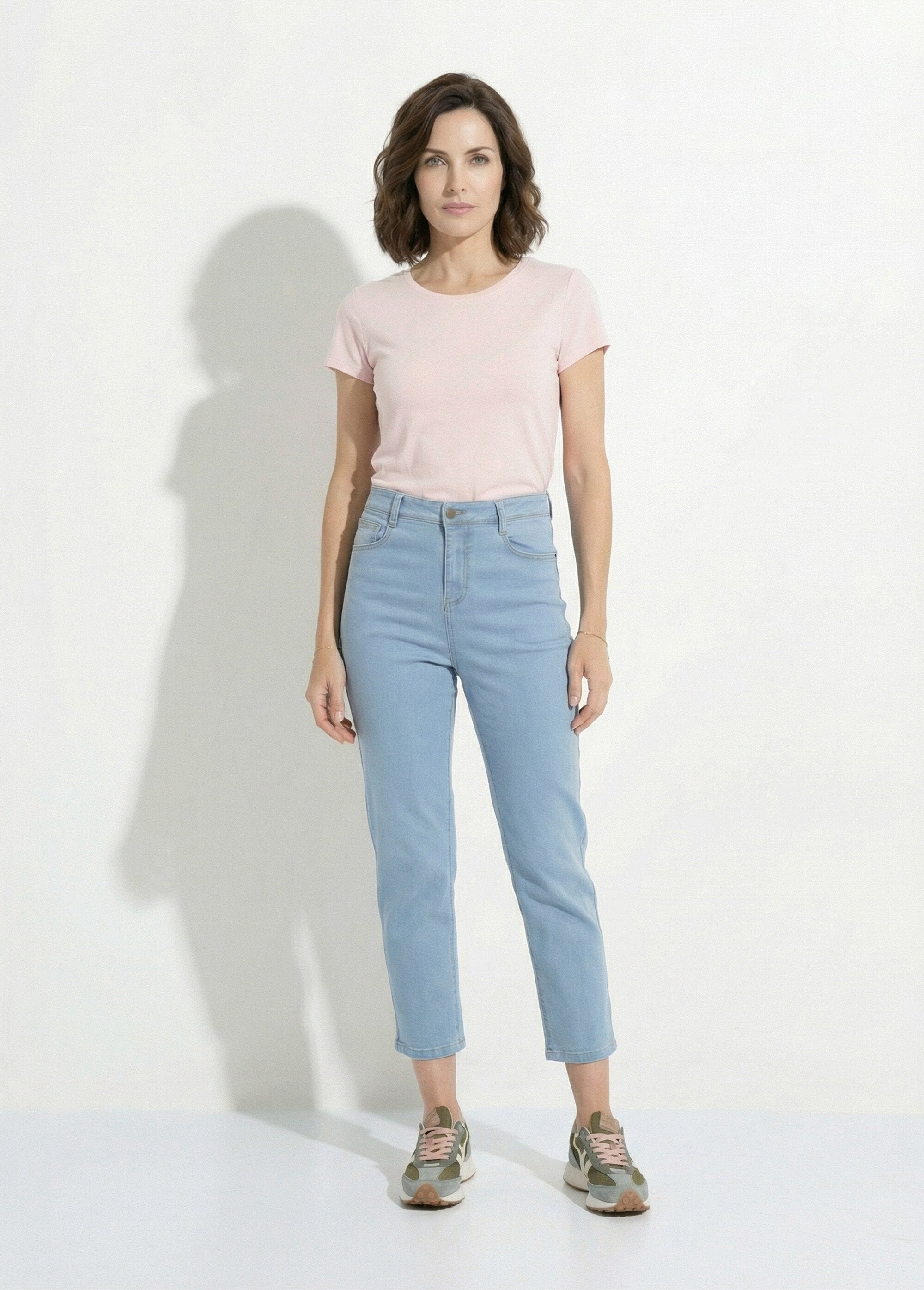 Jean_taille_haute_coupe_droite_7/8ème_Bleached_SF1_slim