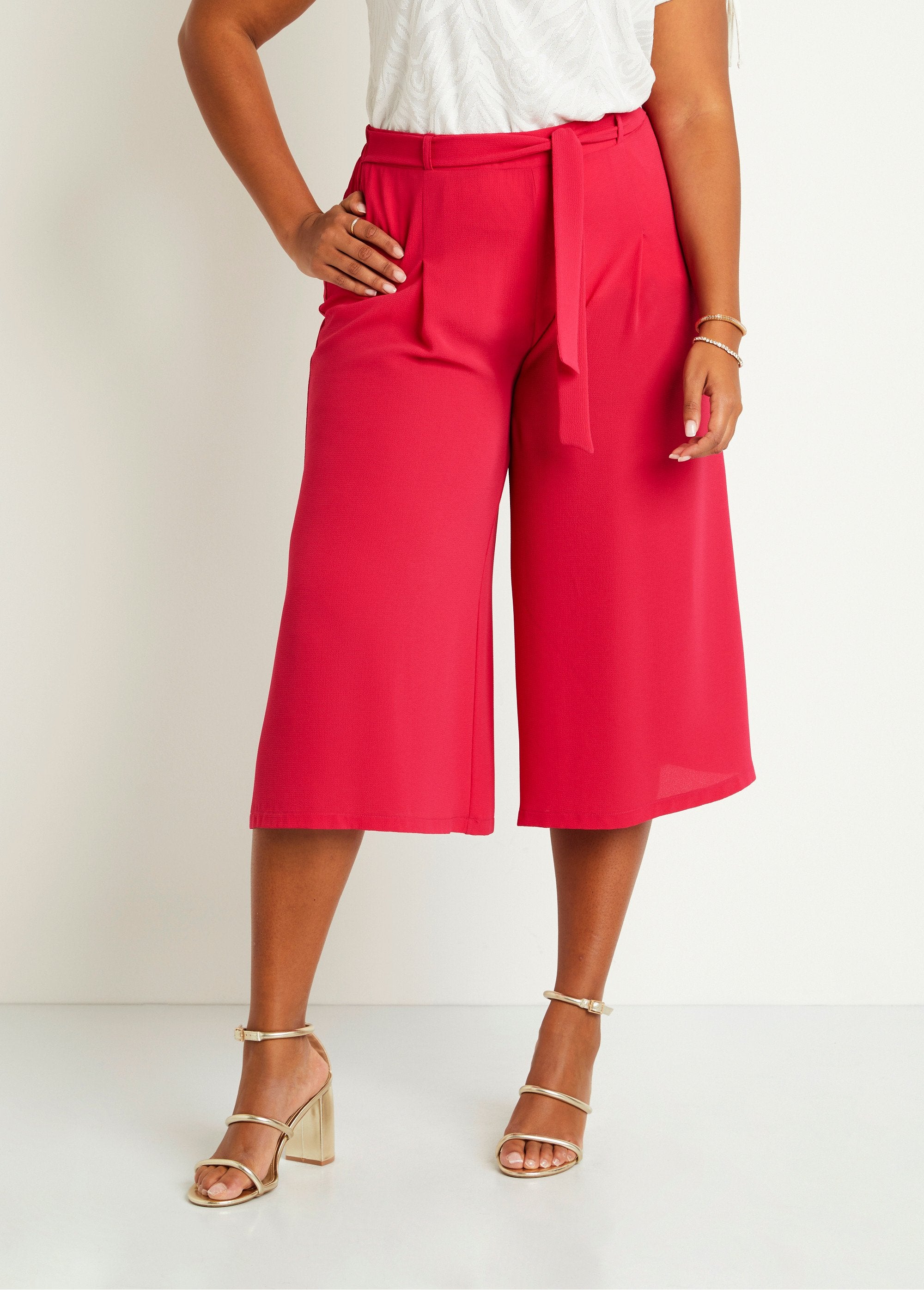Pantalón_culotte_largo_cintura_semielástica_fucsia_liso_FA1_curvy