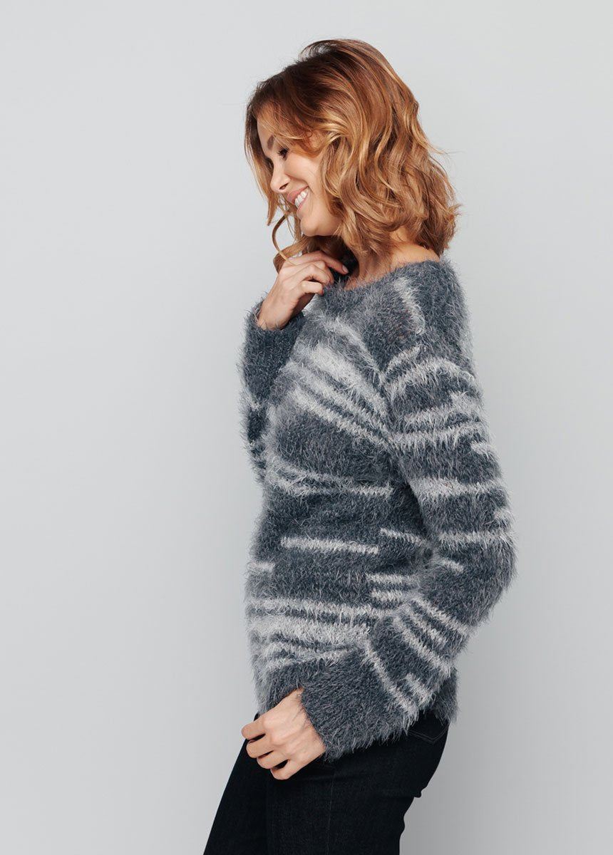 Pull_maille_douce_effet_poilu_Gris_et_argent_DR1_slim