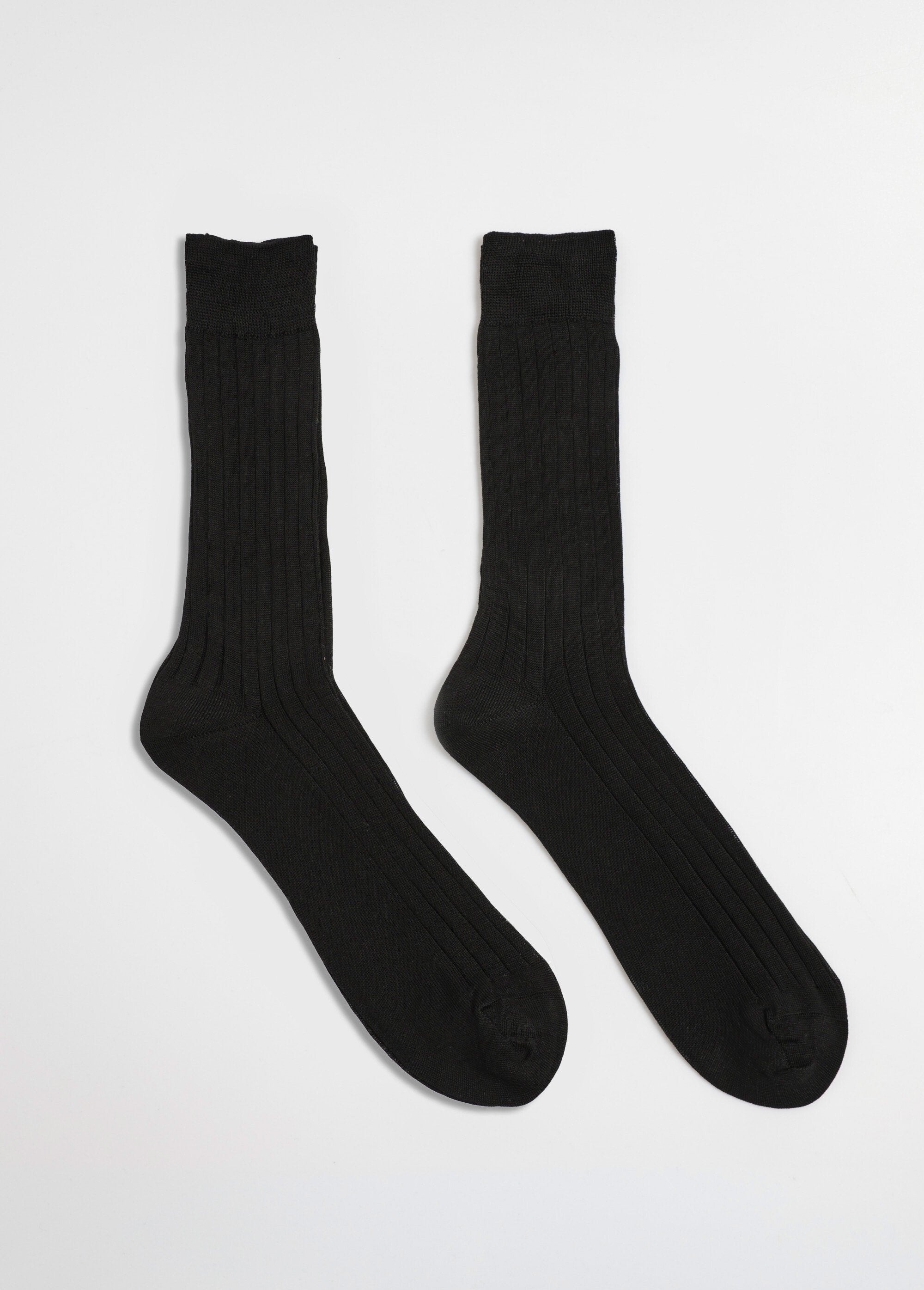Pack_de_2_calcetines_de_hilo_escocés_de_puro_algodón_Negro_DE1_slim
