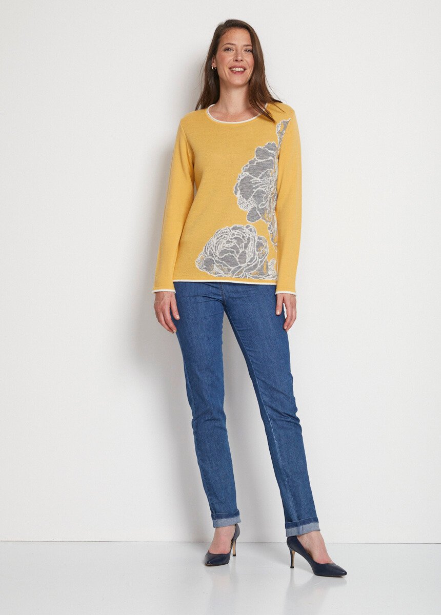 Jersey_de_cuello_redondo_en_jacquard_floral_con_lana_miel_y_gris_SF1_slim