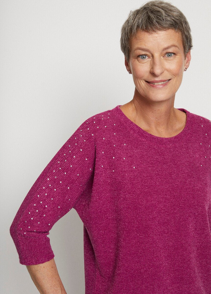 Volumen_T_jersey_3/4_mangas_kimono_Fucsia_DE1_slim