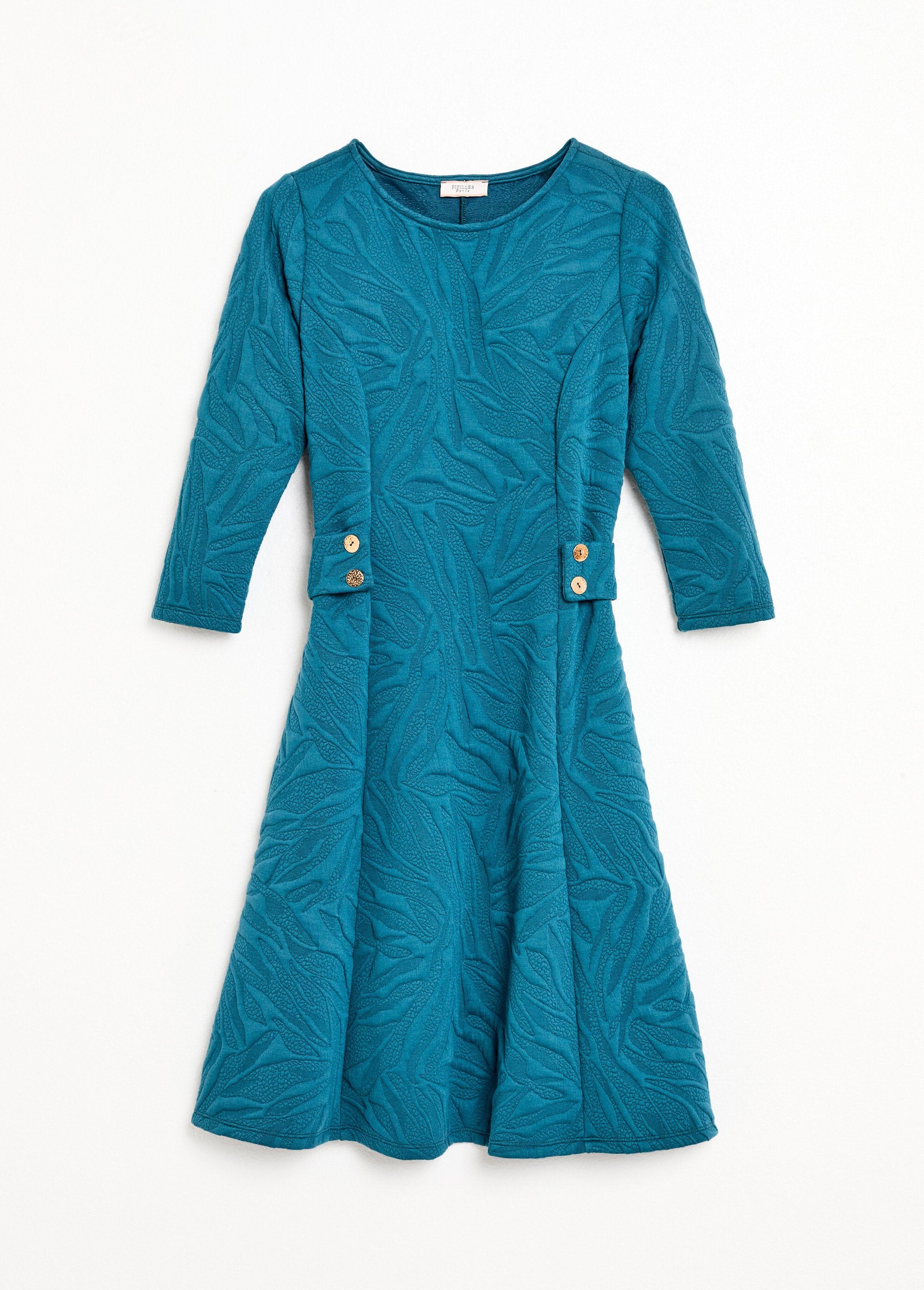 Vestido_corto,_curvo_y_con_relieve_en_jacquard._pato_azul_AP1_slim