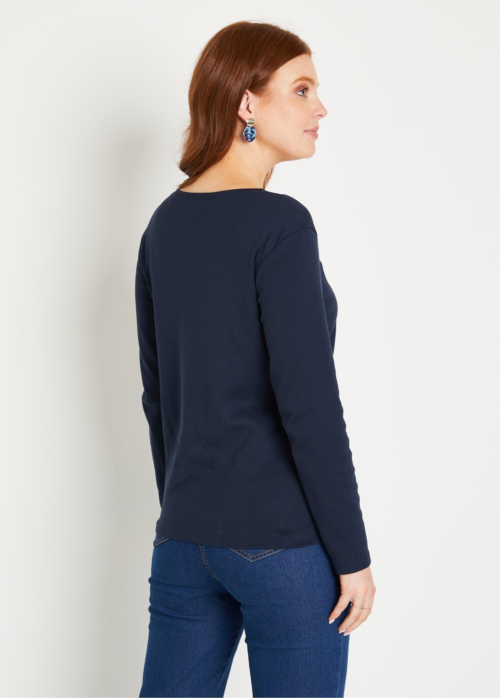 Camiseta_corta_polar_bordada_con_cuello_redondo_Marina_DO1_slim