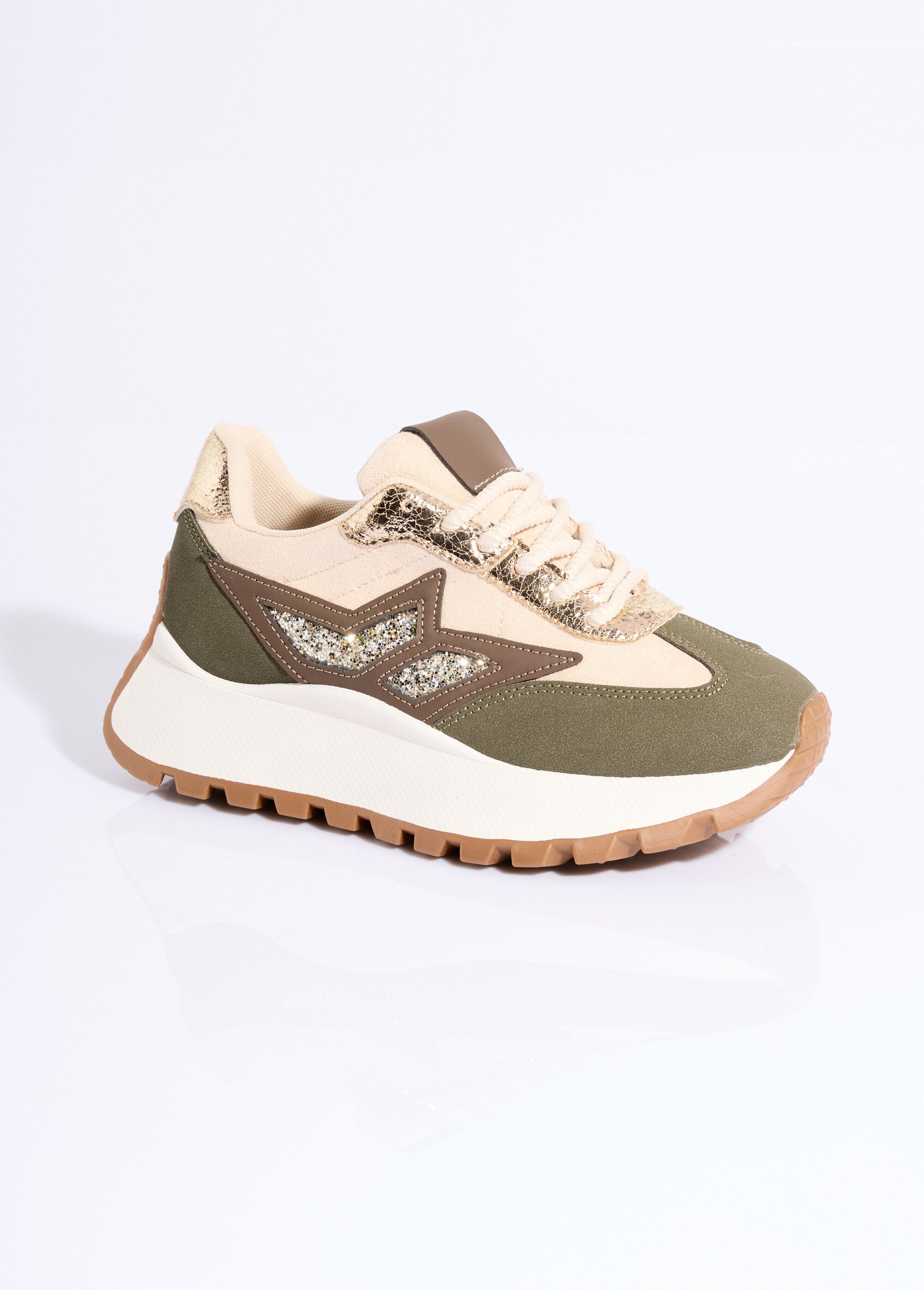 Zapatillas_multimaterial_con_suela_de_cuña_Verde_y_beige_FA1_slim