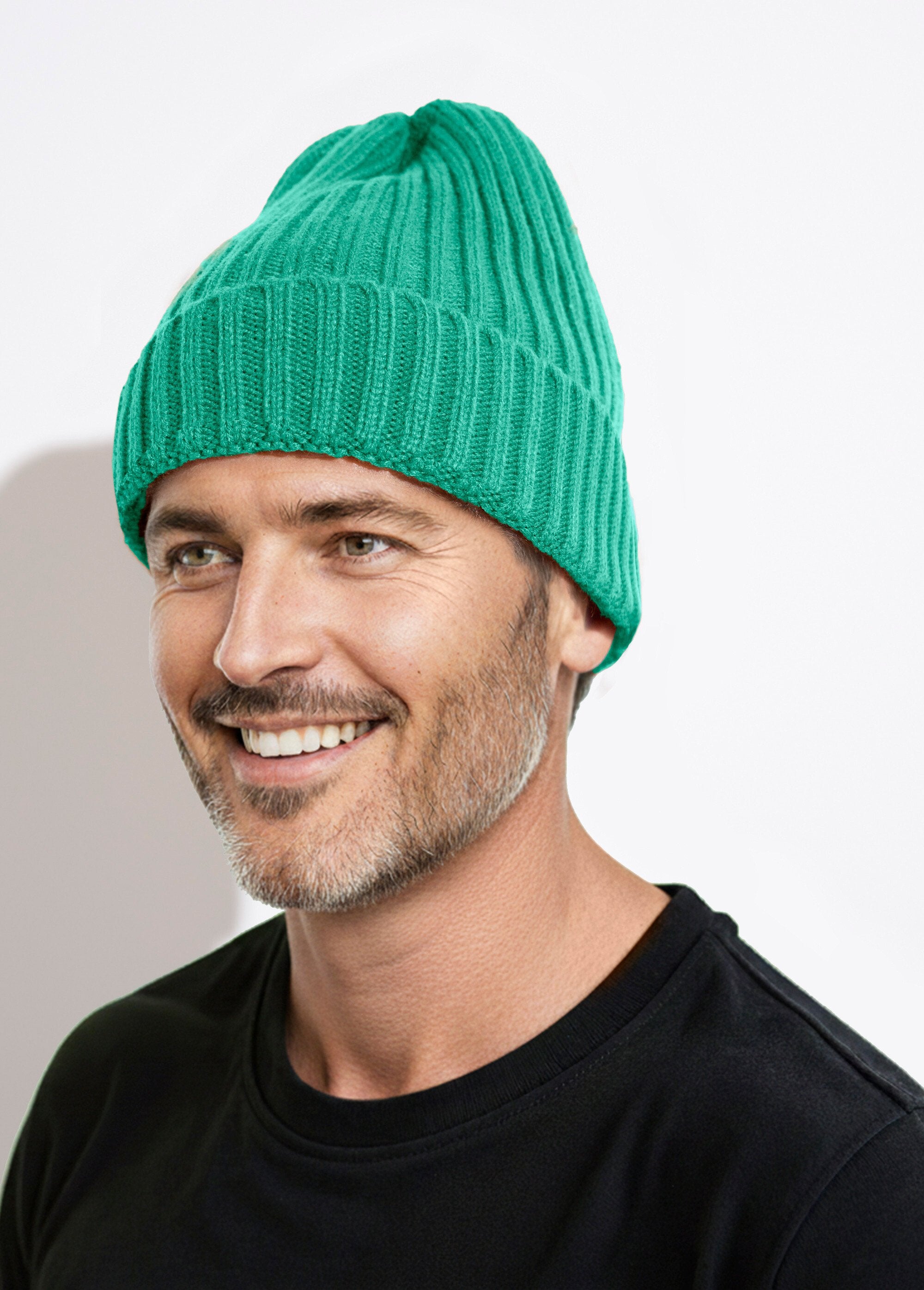 Bonnet_en_maille_cotelée_à_revers_Vert_FA1_slim