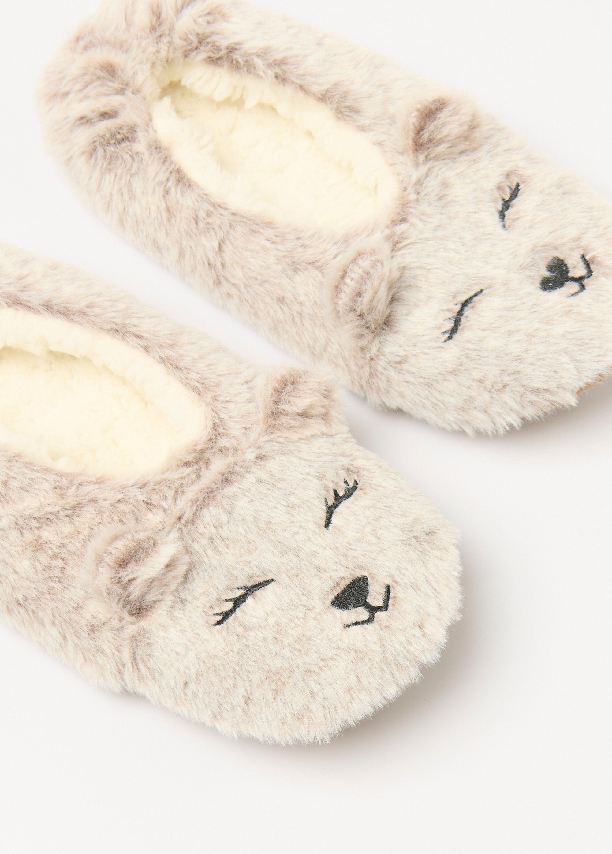 Chaussons_chauds_animal_fausse_fourrure_Beige_DE1_slim