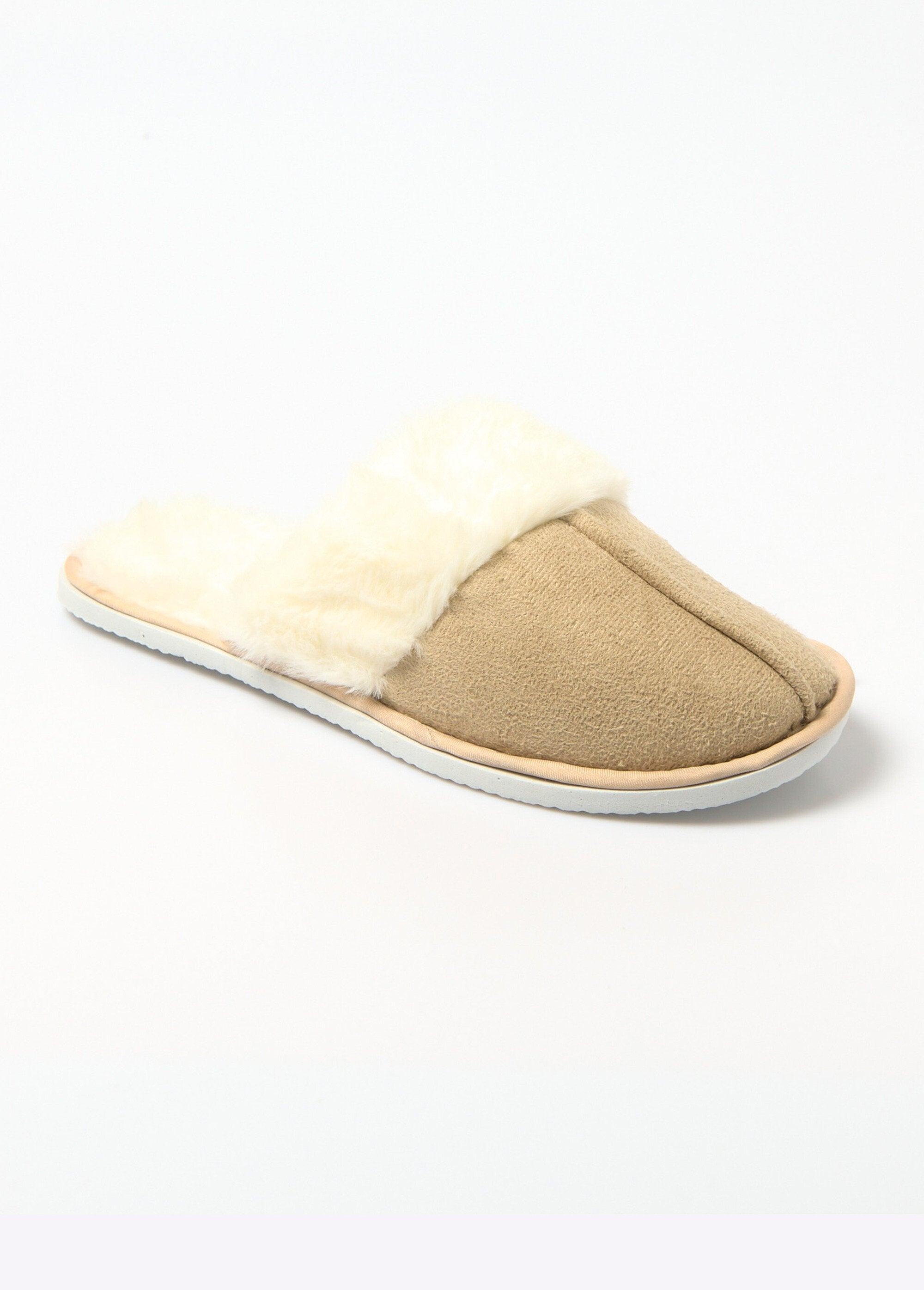 Chaussons_fourrés_bord_fourrure_et_suédine_Beige_FA1_slim