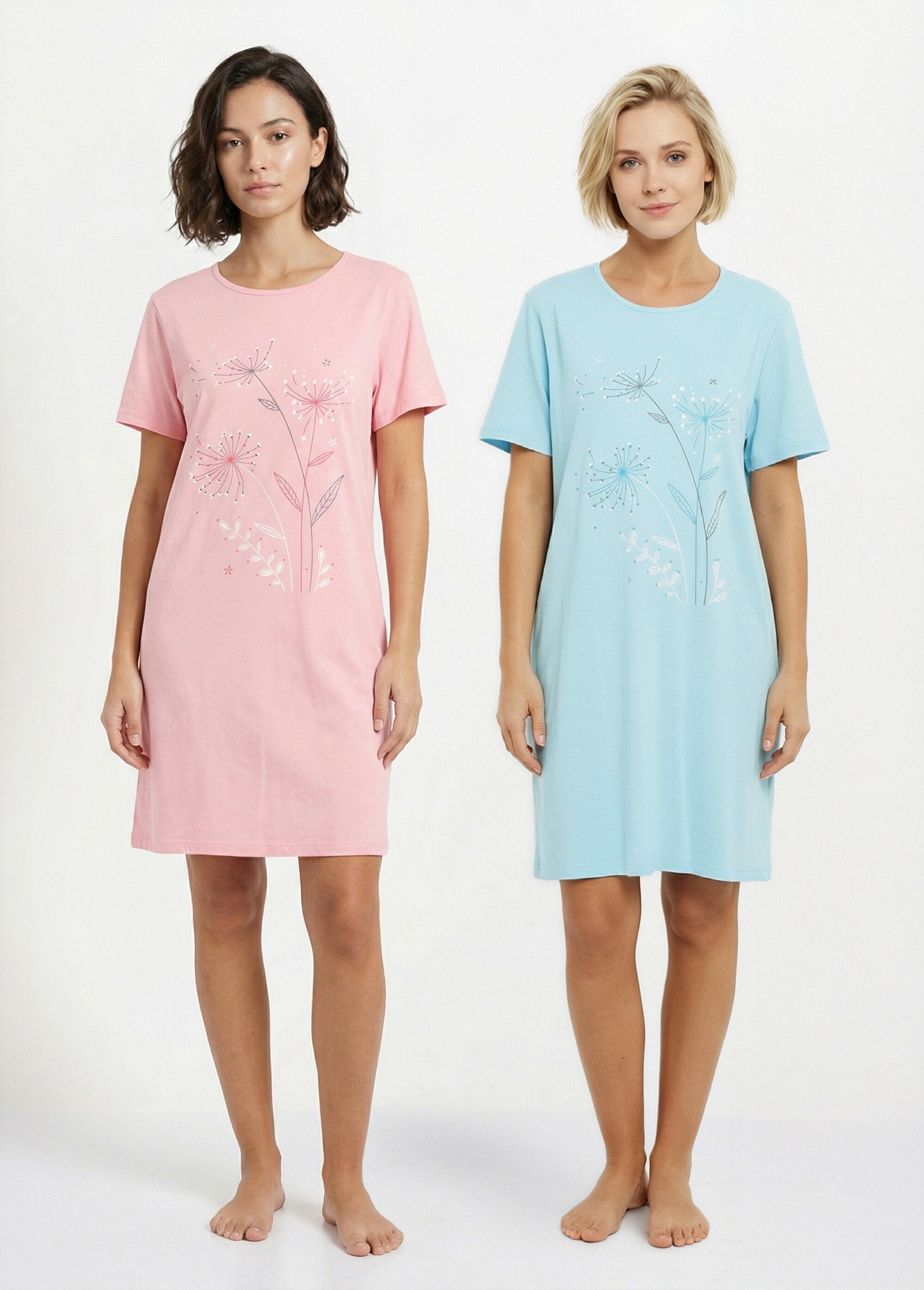 Camisón_corto_de_algodón_liso_-_lote_de_2_Lote_surtido2_FA1_slim