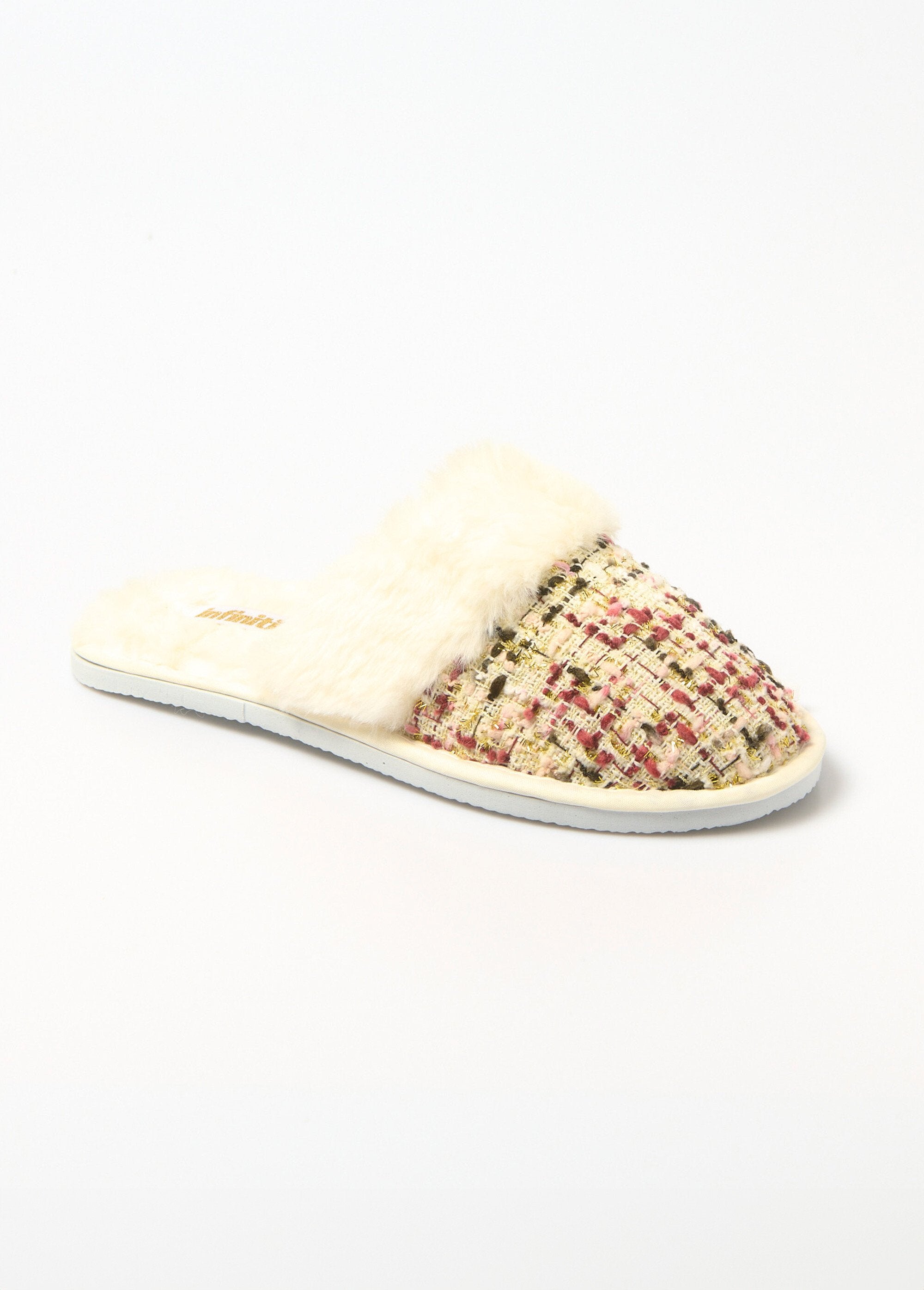 Chaussons_mules_tweed_et_fourrure_Rouge_FA1_slim