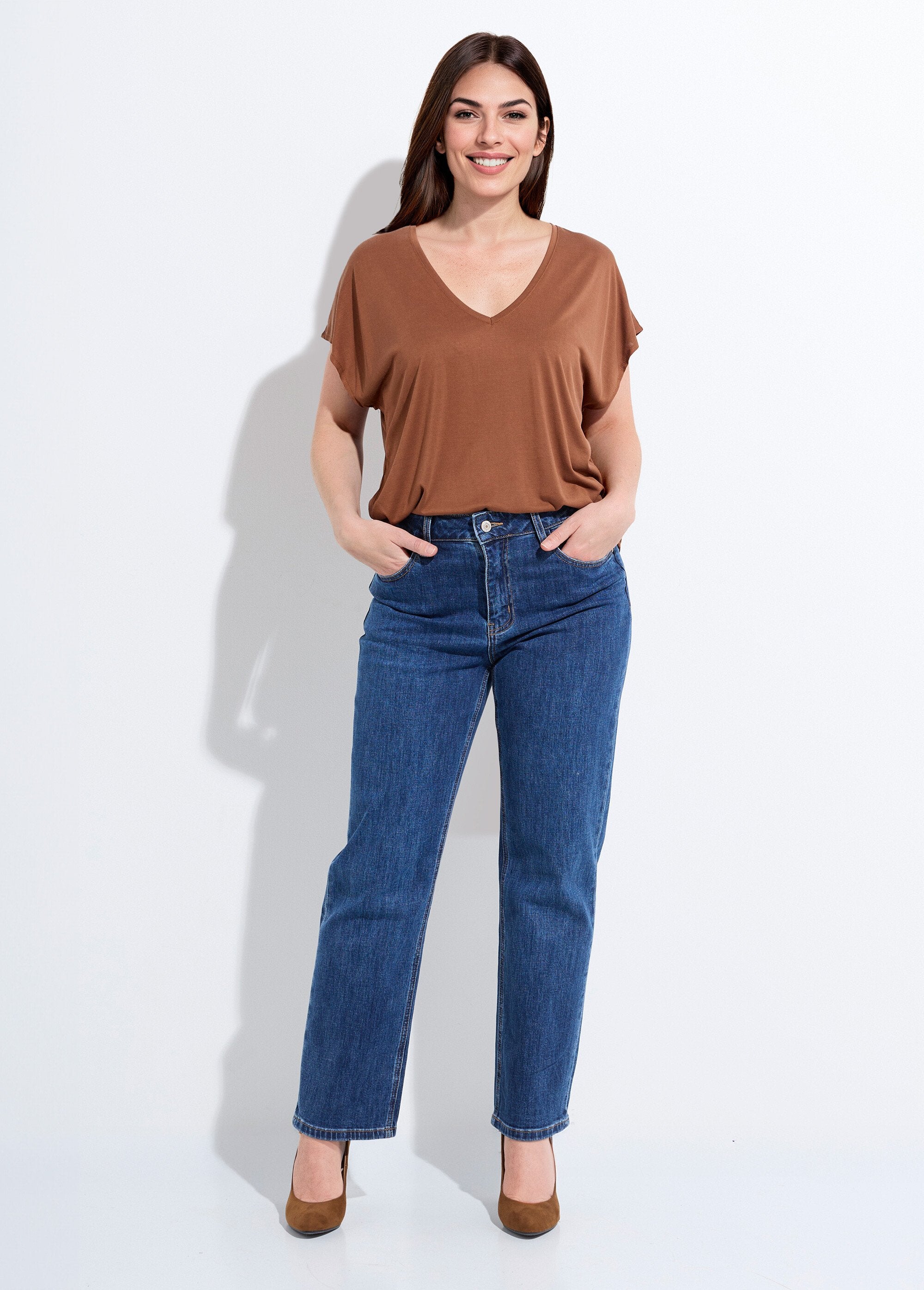 Vaqueros_rectos_de_5_bolsillos,_especial_PETITE_Mezclilla_oscura_SF1_slim