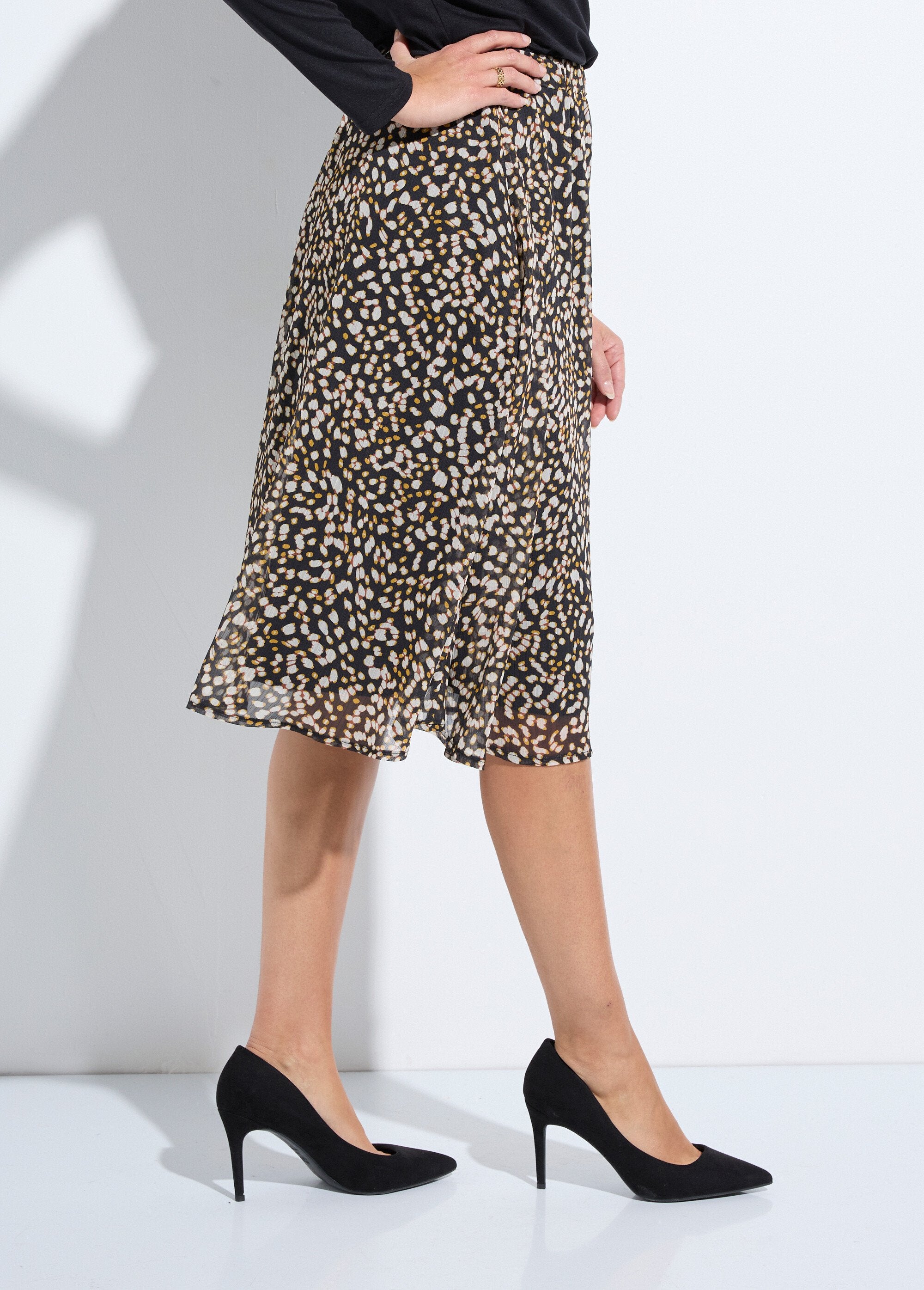 Falda_acampanada_de_largo_medio_en_voile_estampado_forrado_Negro_y_crudo_DR1_slim