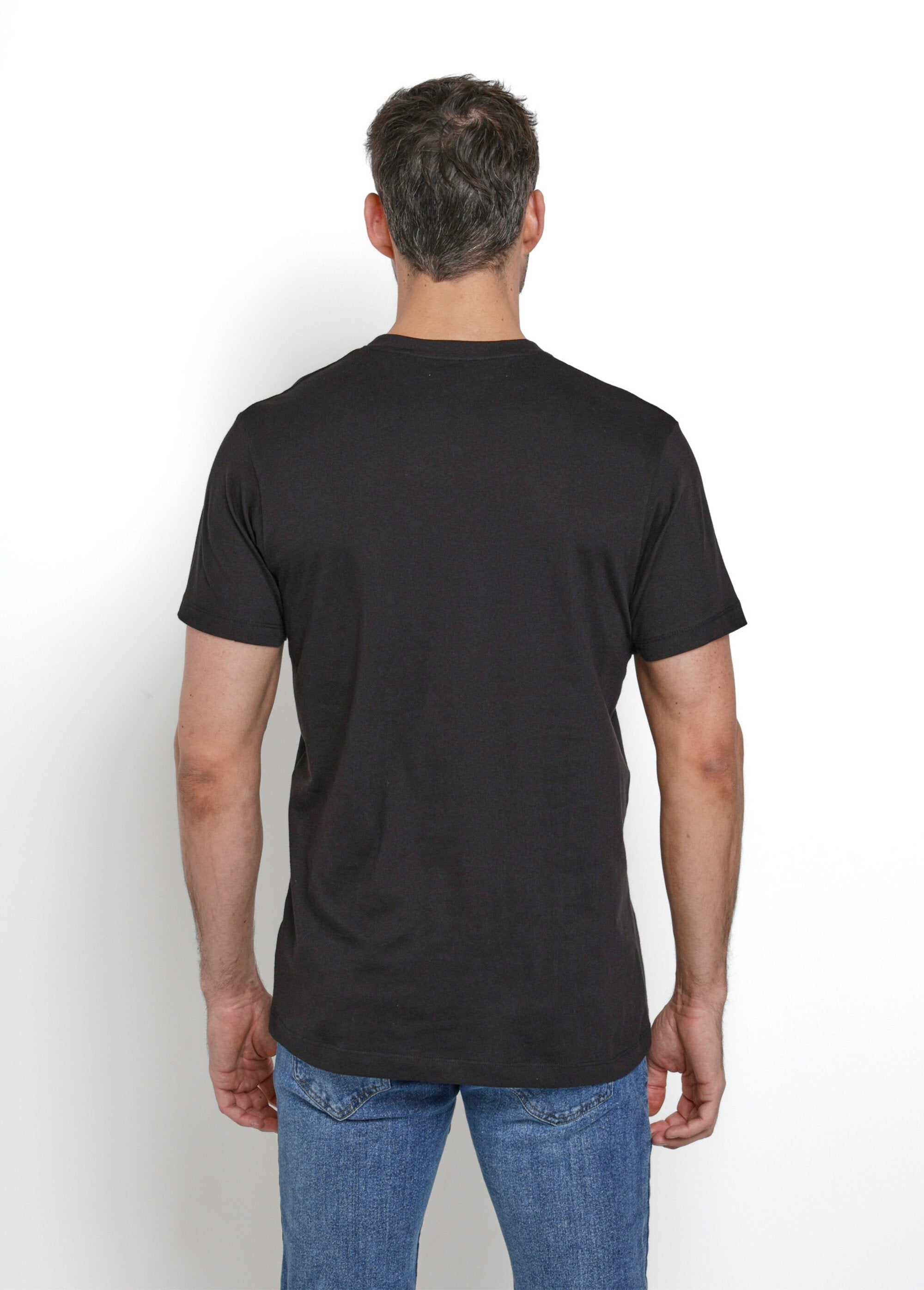 Camisetas_de_manga_corta_con_cuello_en_V_a_juego_Negro_a_juego_DO2_slim