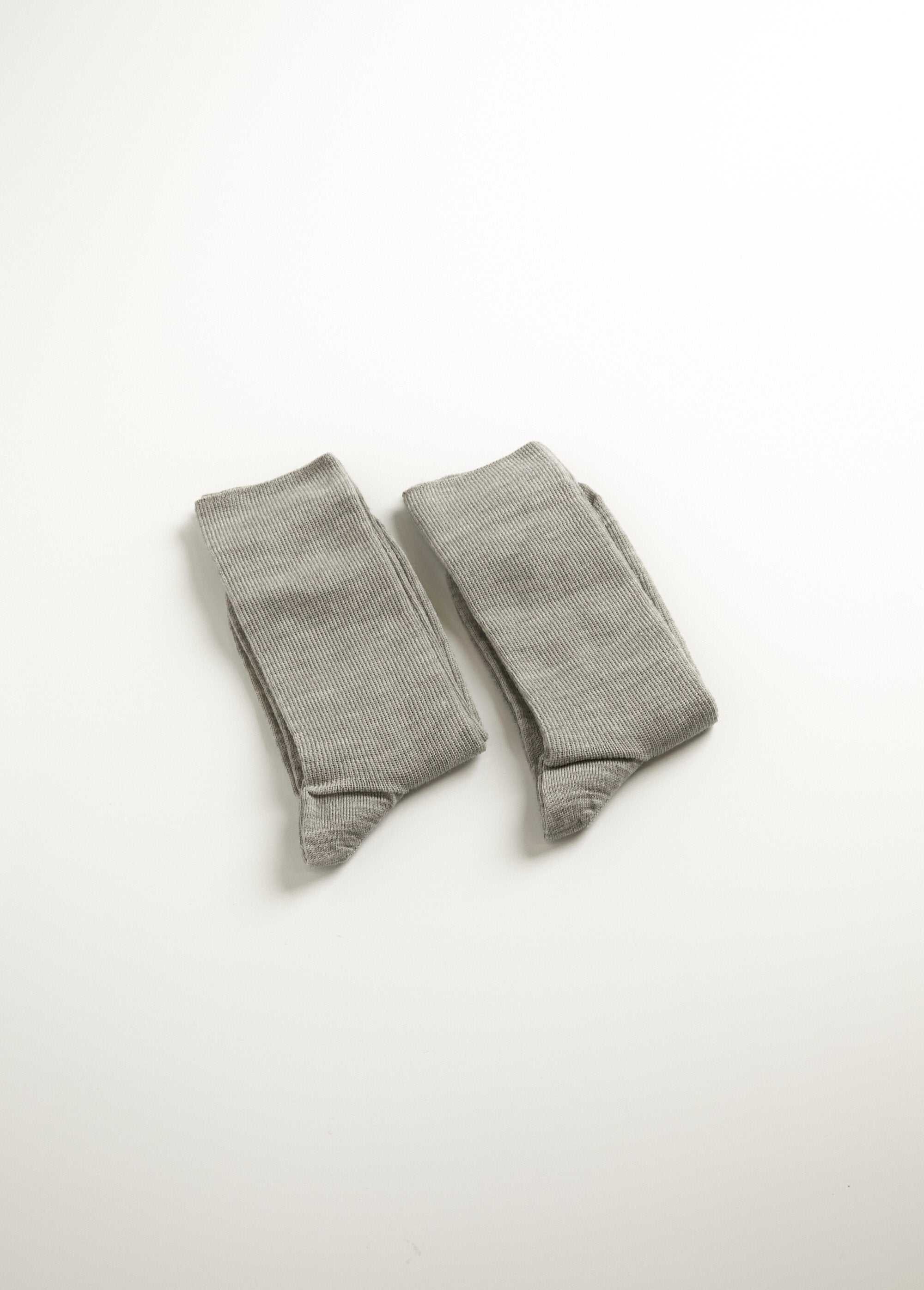 Calcetines_cortos_cálidos_sin_compresión_-_paquete_de_2_pares_Gris_claro_lote2_FA1_slim