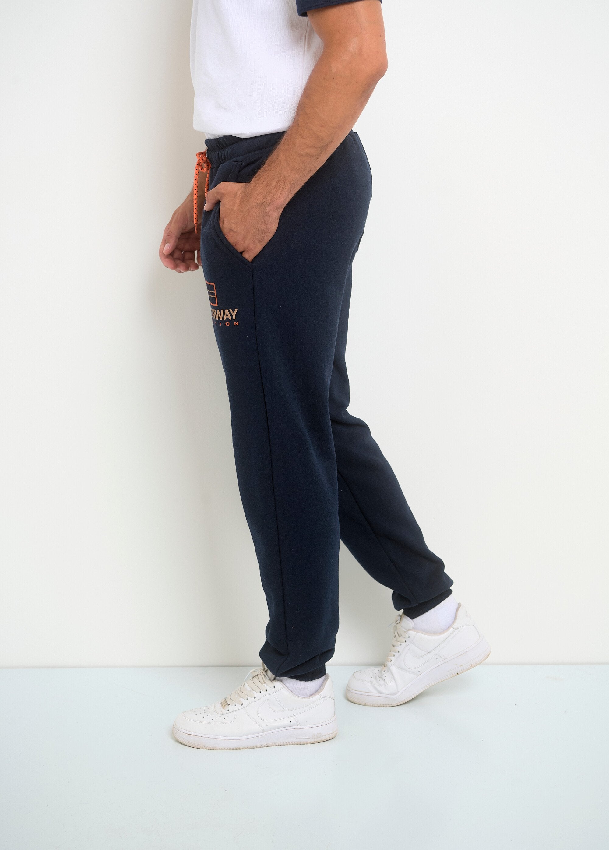 Pantalon_de_jogging_lien_contrasté_Marine_GA1_slim