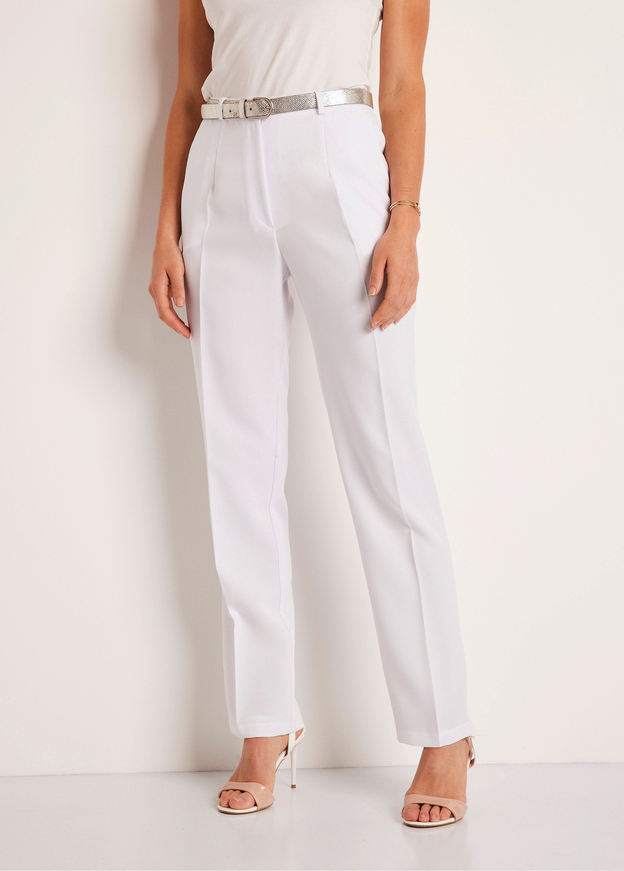 Pantalón_recto_liso_con_cintura_semielástica_Blanco,_Blanca_FA1_slim