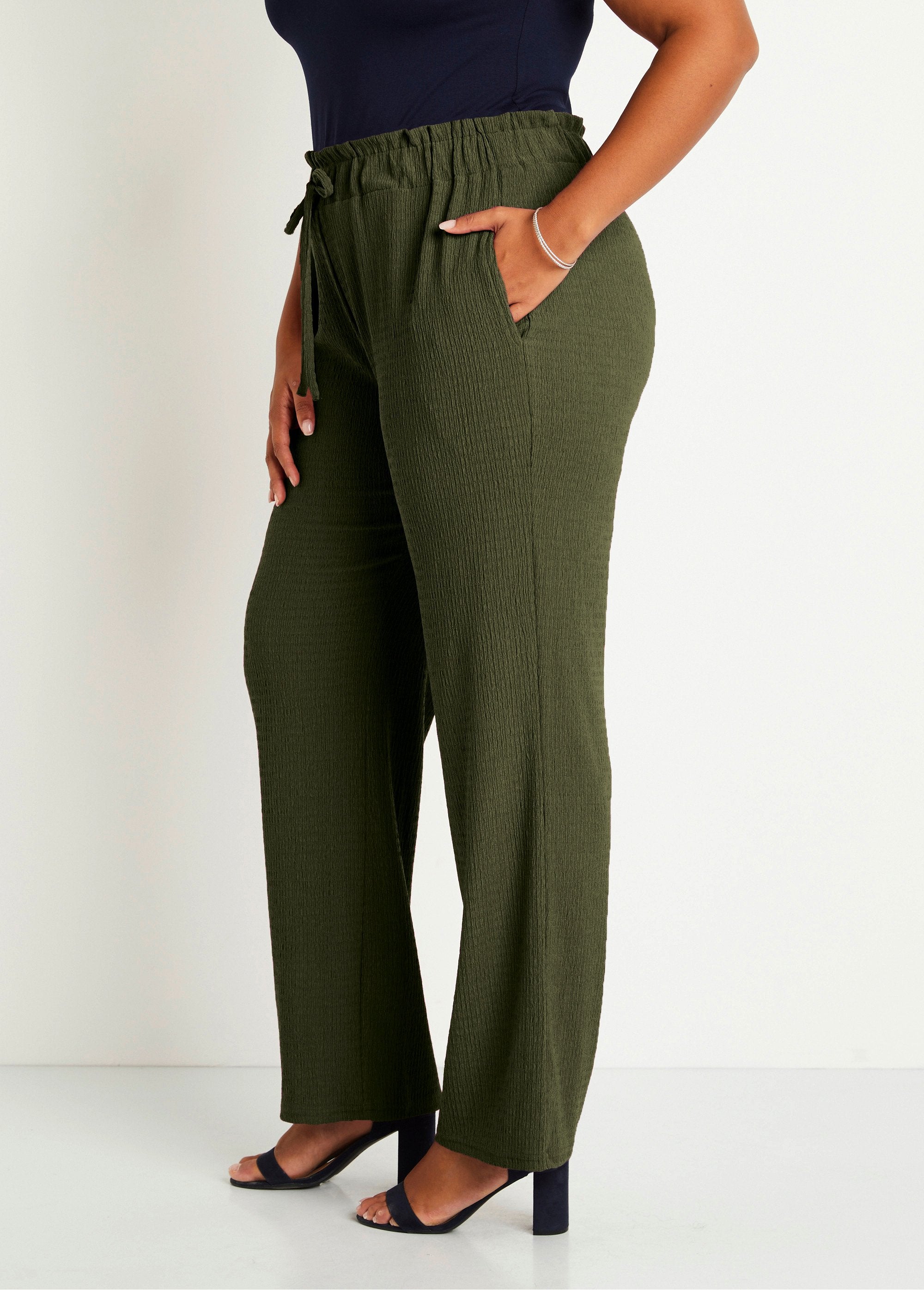 Pantalón_punto_cintura_ancha_elástica_Verde_lima_DR1_curvy