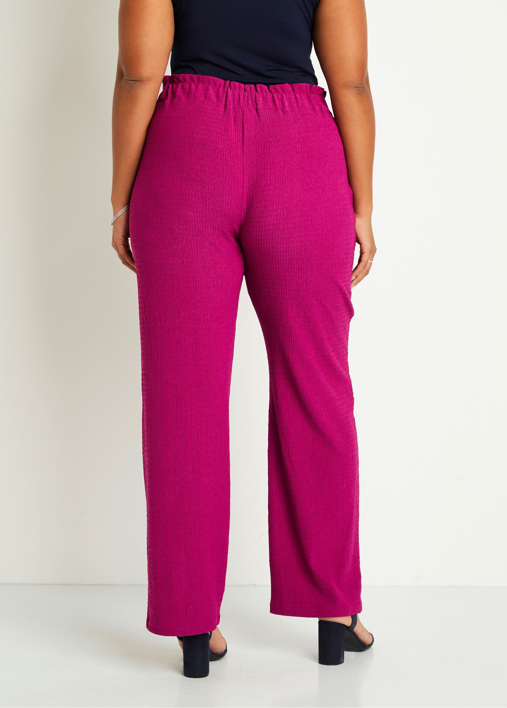 Pantalón_punto_cintura_ancha_elástica_Fucsia_DO1_curvy