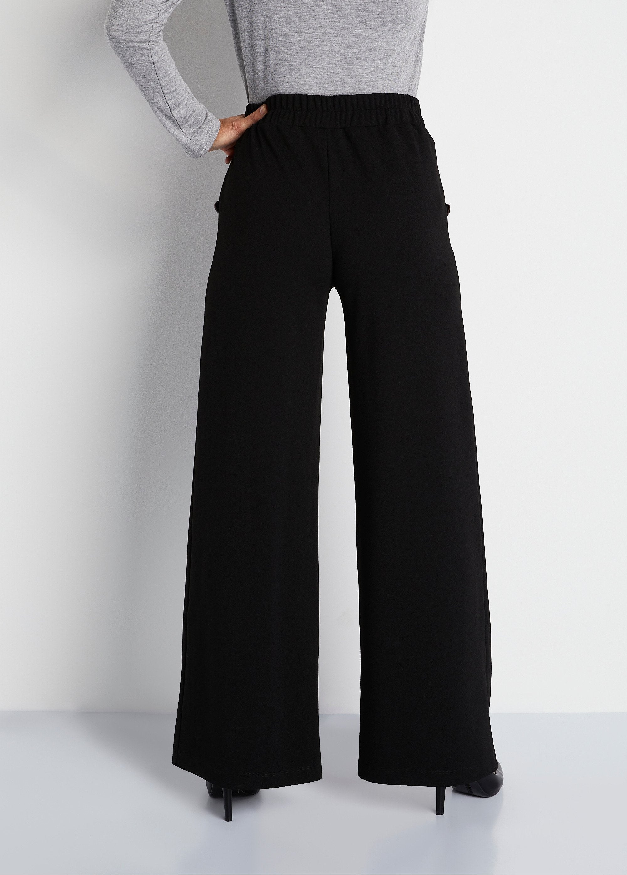 Pantalón_ancho_liso_con_cintura_elástica_en_la_espalda_Negro_DO1_slim