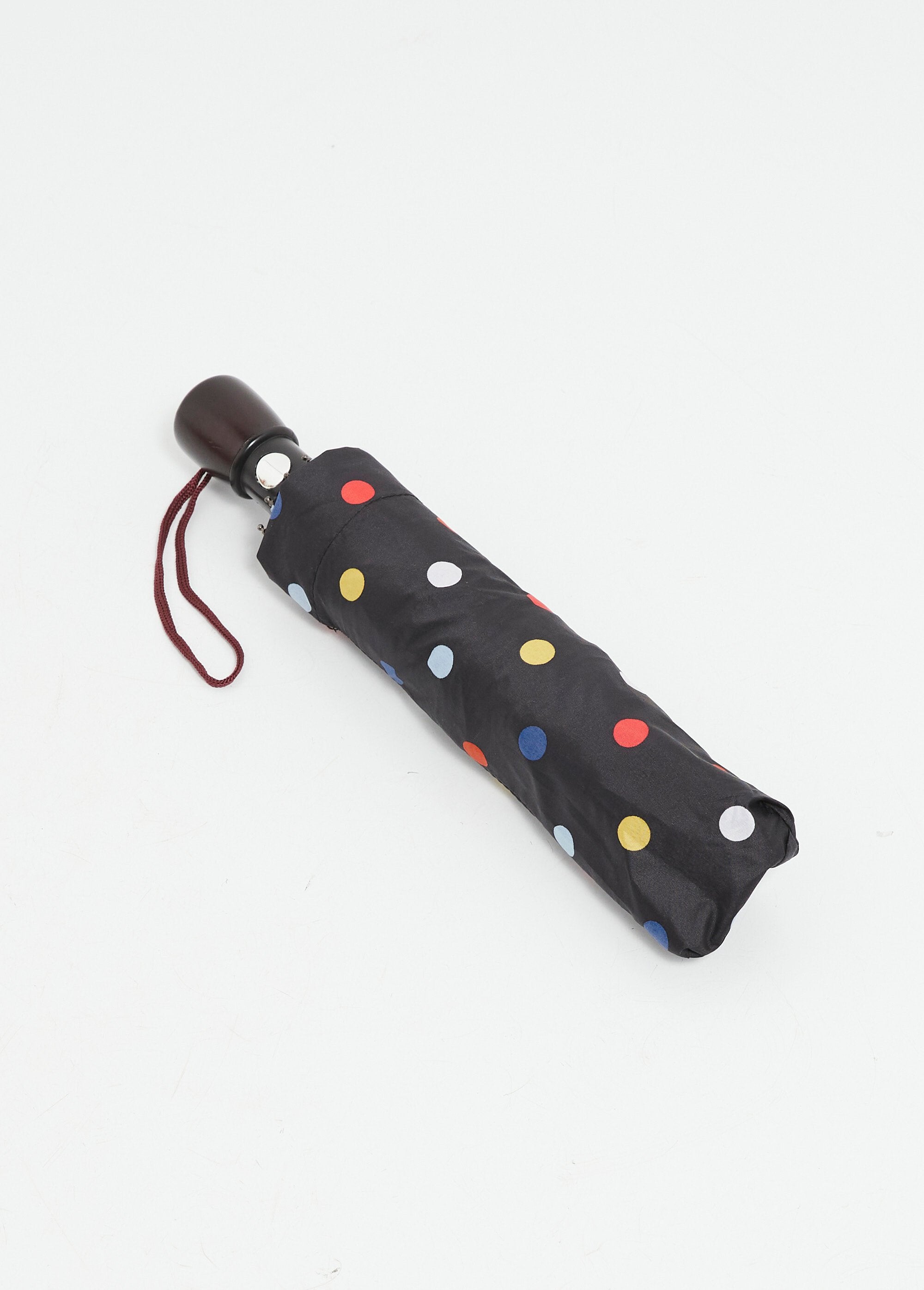 Paraguas_plegable_automático_Fancy_Puntos_multicolores_negros_FA1_slim