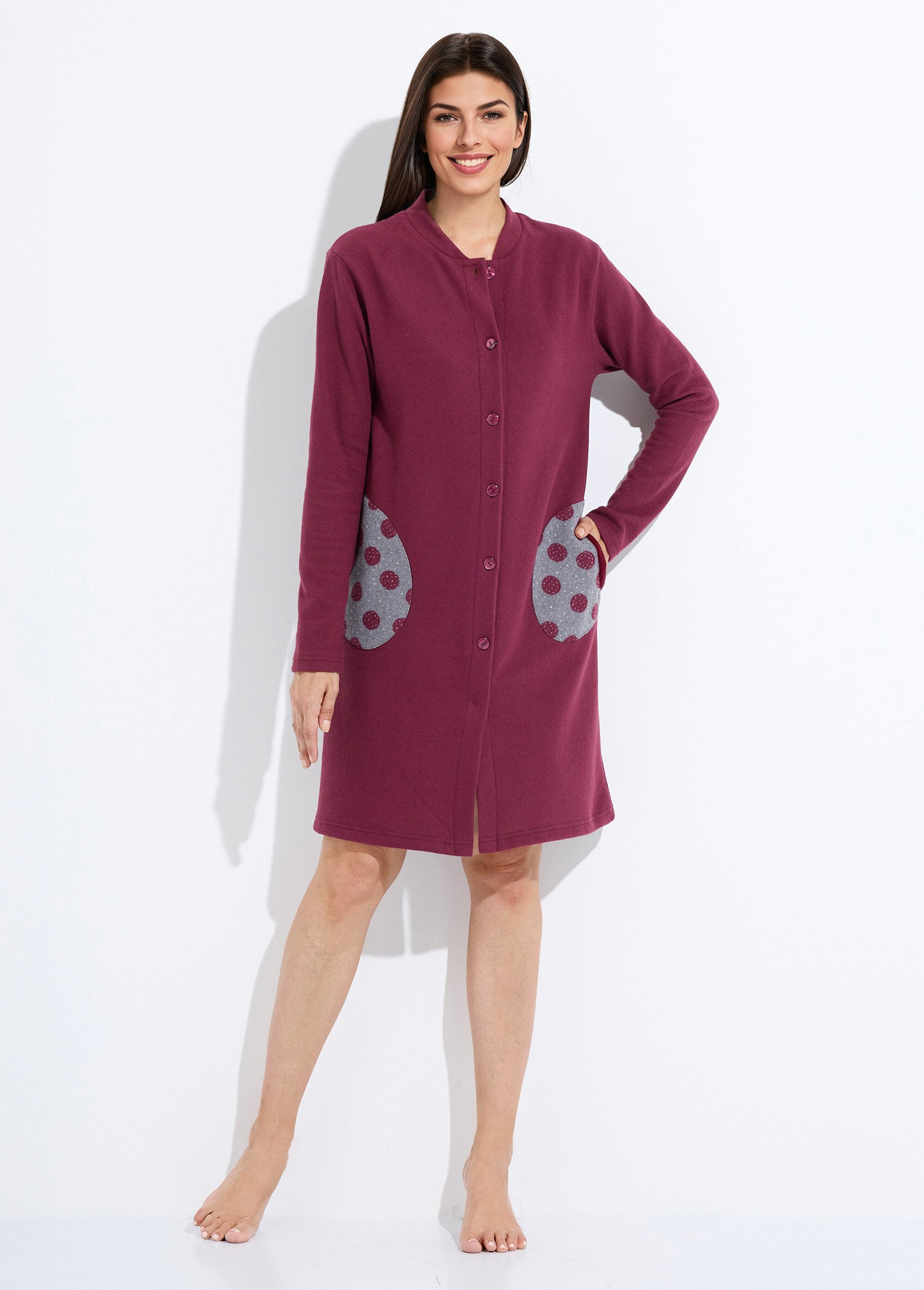 Peignoir_boutonné_court_maille_milano_Bordeaux_FA1_slim