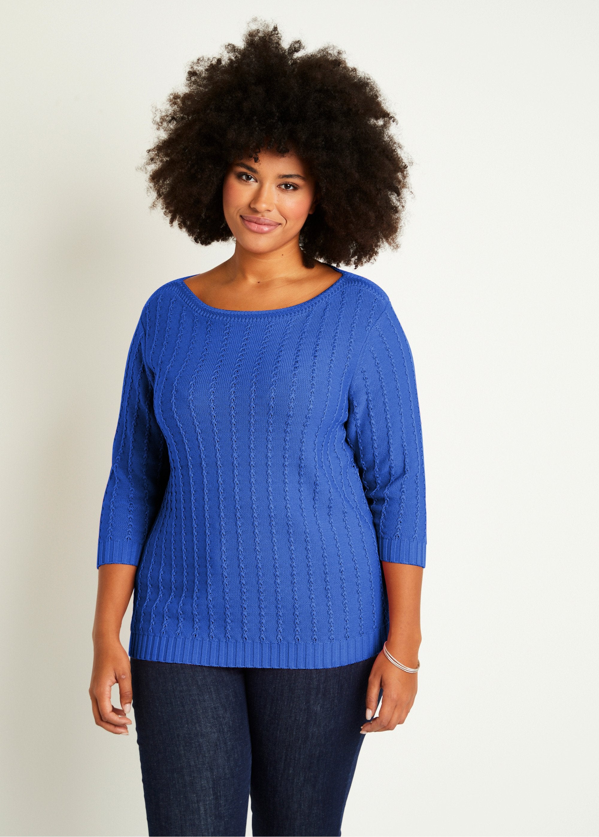 Jersey_cuello_barco_y_manga_3/4_Azul_FA1_curvy