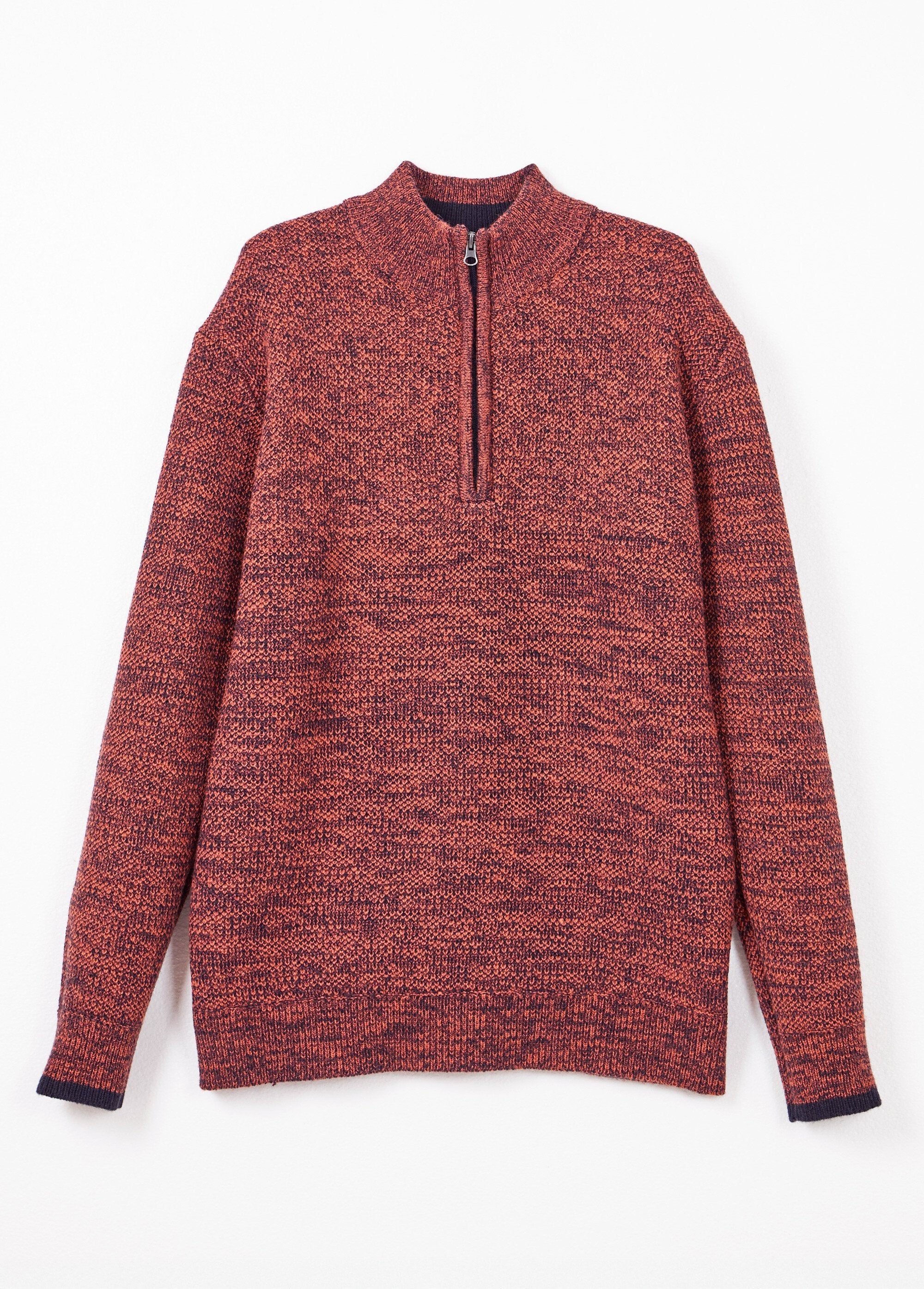 Suéter_de_cuello_alto_con_cremallera_en_punto_de_lana_jaspeada_Ladrillo_AP1_slim
