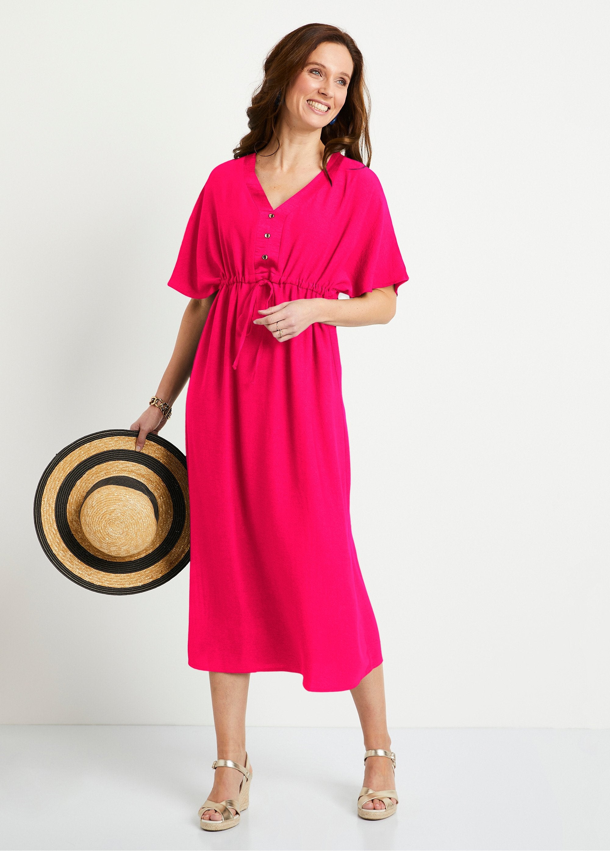 Vestido_largo_liso_suelto_Fucsia_SF1_slim