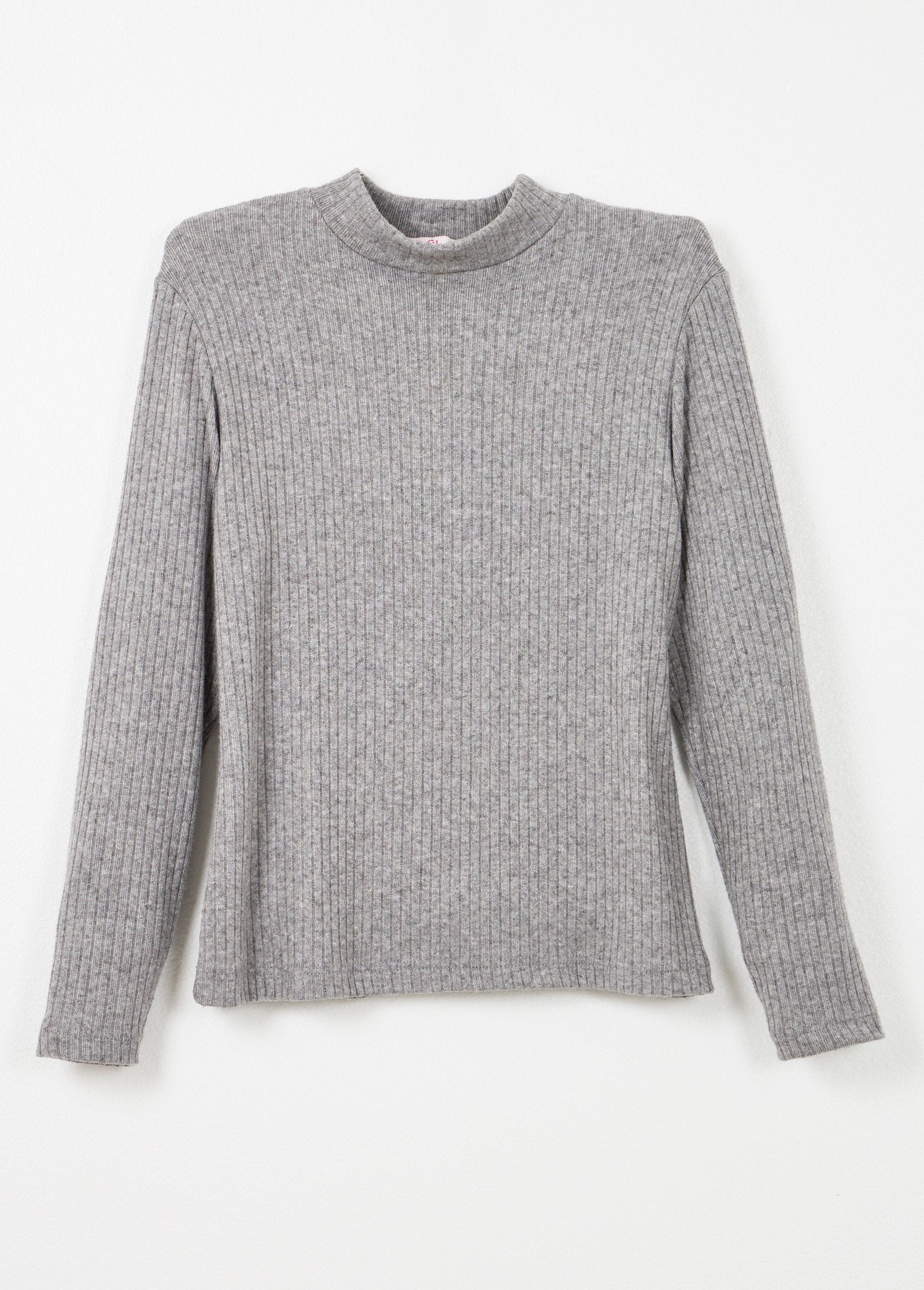 Camiseta_de_cuello_alto_y_manga_larga_de_punto_acanalado_Gris_jaspeado_AP1_slim