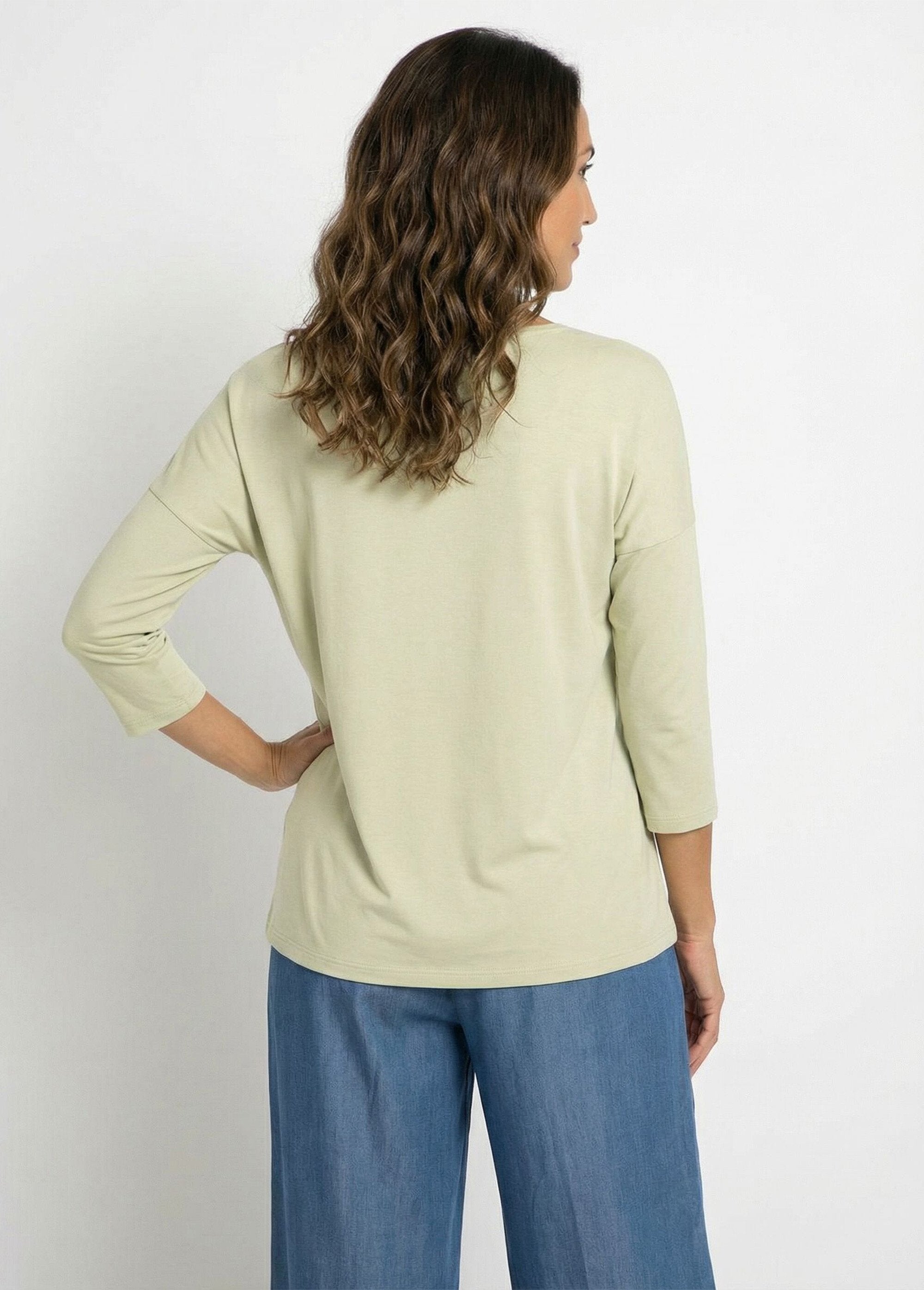 Camiseta_marinera_manga_larga_corta_rayas_Verde_liso_DO1_slim