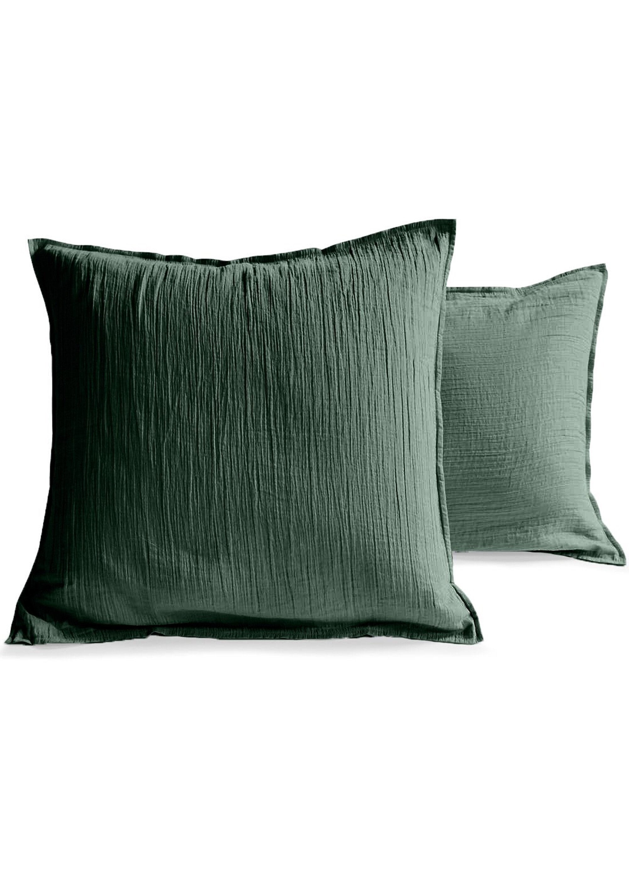 Funda_de_almohada_de_gasa_de_algodón_lisa_GAZE_Pino_verde_DE4_slim